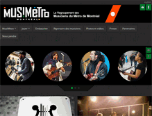 Tablet Screenshot of musimetromontreal.org